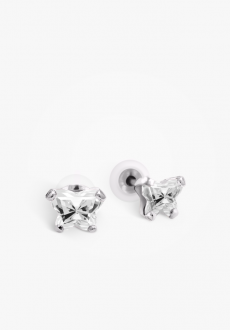 Boucles d’oreilles en argent, attaches silicones