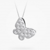 PENDENTIF PAPILLON_OR BLANC_10 DIAMENTS_45 degrés