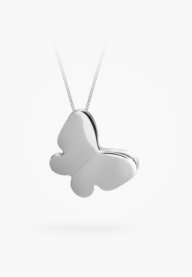 Silver pendant, plain